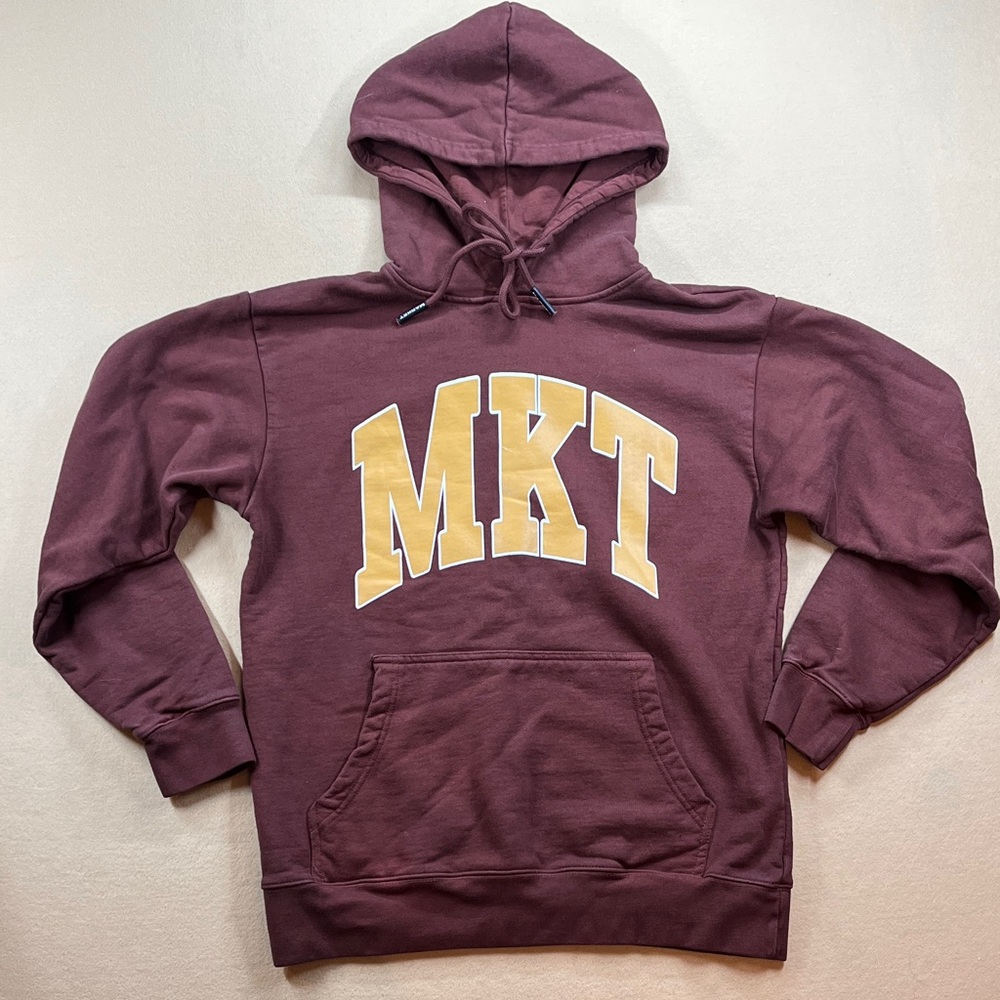 Brown Market MKT Logo Acorn Hoodie